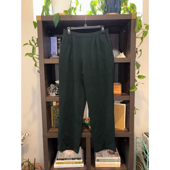 St. John Collection Pants - St. John Collection By Marie Gray Dark Green Santana Knit Pants Size 10